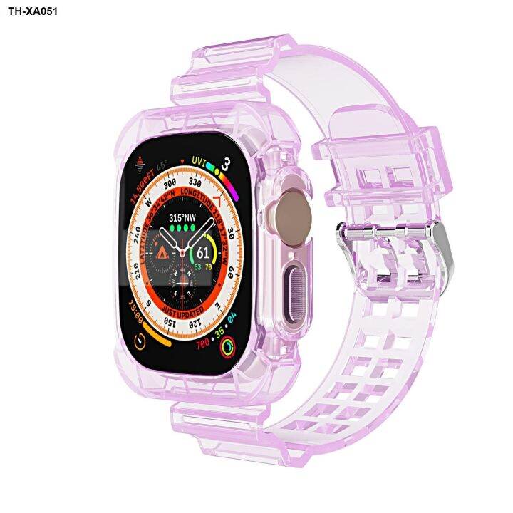 watch-strap-applicable-to-apple-watch-transparent-strap-iwatch-see-through-glacier-with