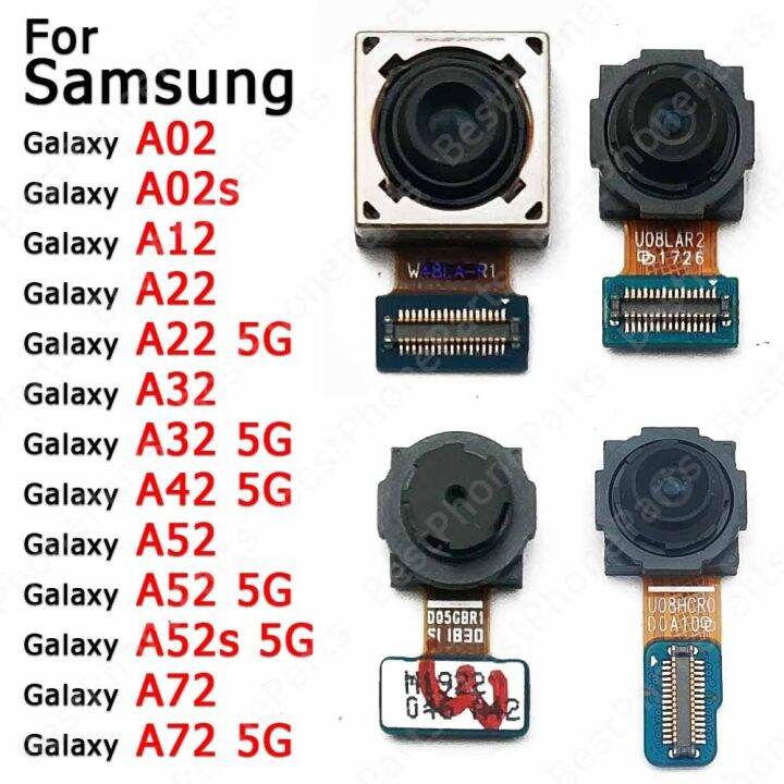 กล้องด้านหลังสําหรับ-samsung-galaxy-a52-a52s-a72-a02-a02s-a12-a22-a32-a42-5g-โมดูลกล้องด้านหลังอะไหล่เดิม