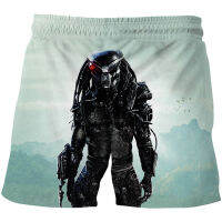 [In stock]2022 ฤดูร้อนรุ่นใหม่เสื้อผ้าผู้ชาย Predator เด็ก 3D พิมพ์กางเกงชายหาด ชายกางเกงขาสั้นสบายๆ เพื่อกำหนดแผนที่