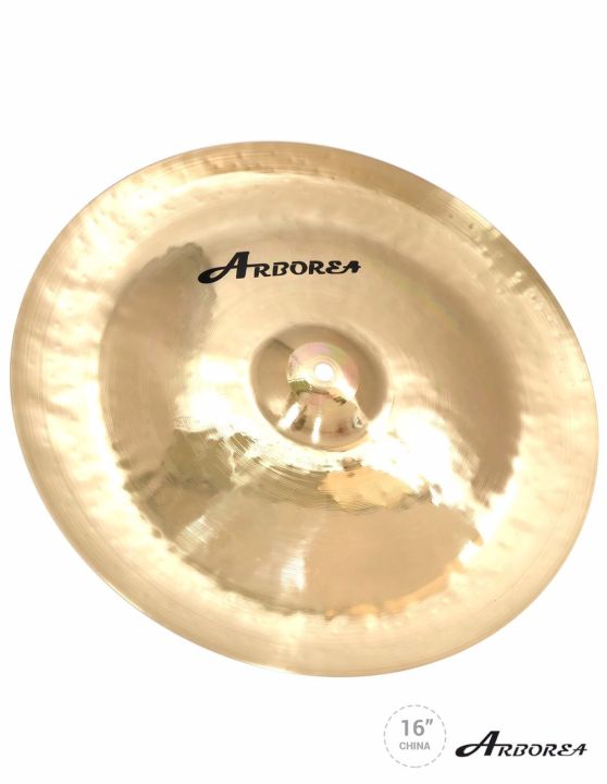 arborea-hybrid-ap-แฉ-ฉาบ-china-16-รุ่น-hb-16ch-แฉกลองชุด-ฉาบกลองชุด-80-20-bronze-cymbal