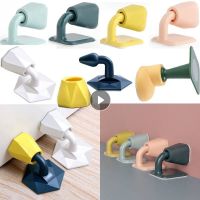 Mute Silicone Door Stopper Self Adhesive Door Stops Bumper Door Pads Door Rear Retainer Door Wall Buffer Protector Safety Tools