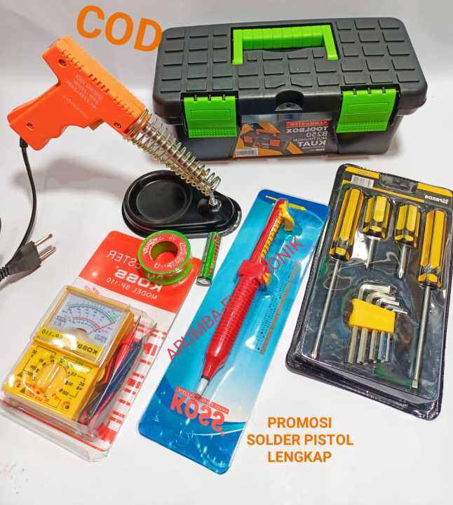 Solder Pistol W Paket Solder Lengkap Murah Bisa Bayar Di Tempat Cod Lazada Indonesia