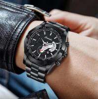 2023 New Men Watch Luxury Man Business Wristwatch Classic Full Steel Chain Wristband Male Clock With Calendar relogios masculino