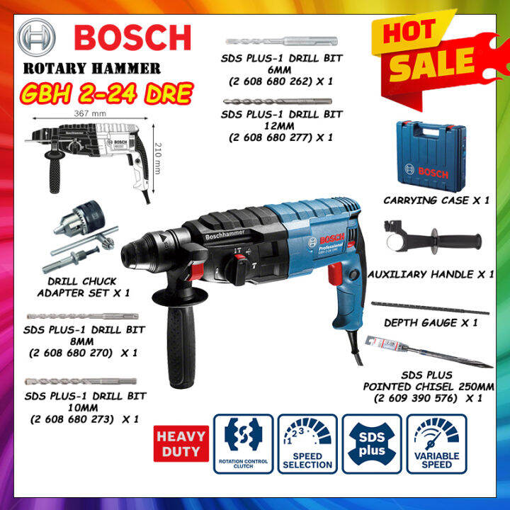 Bosch GBH 2-24 DRE GBH2-24DRE Set Rotary Hammer | Lazada