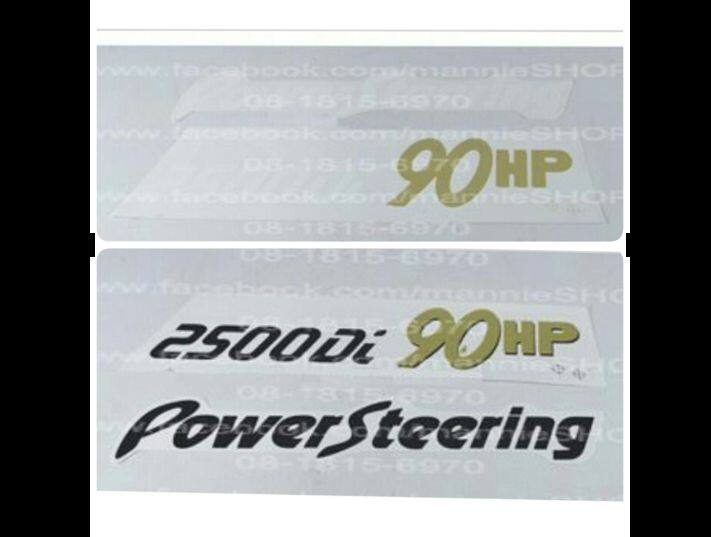 สติ๊กเกอร์แบบดั้งเดิม-คำว่า-power-steering-2500di-90hp-สำหรับรถ-isuzu-tfr-sticker-แต่งรถ-ติดรถ-อีซูซุ