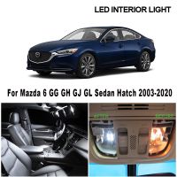 Canbus ชุดตกแต่งภายใน LED สำหรับ Mazda 6 GG GH GJ GL Sedan Hatch 2003-2017 2019 2018ยานพาหนะ2020แผนที่โดมไฟท้ายรถ