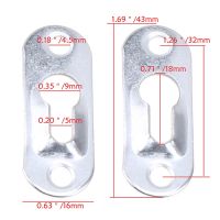 100Pcs Heavy Duty Metal Keyhole Hanger Single Hole Hanging Picture Hanger Fasteners Hooks For Picture Frames Rivet Fittings