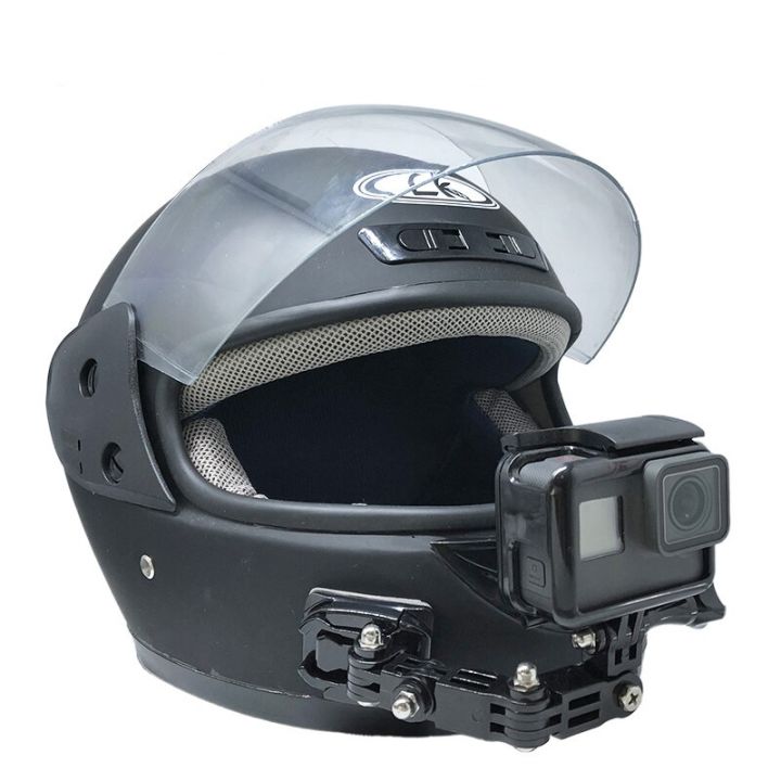หมวกคลุมเต็มหน้าติดด้านหน้ามอเตอร์ไซค์สำหรับ-xiaomi-yi-4k-gopro-hero-8-7-6-5-4-3-sjcam-sj4000-eken-h9-pov-กล้องแอคชั่นแคมเมรา