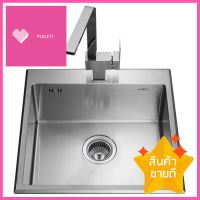 ซิงค์ฝังสแควร์ 1หลุม MEX SC60 สเตนเลสBuilt-In Sink Square 1B MEX SC60 SS **ของแท้100%**