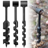 Bushcraft Hand Drill Carbon Steel Manual Auger Drill Portable Manual Survival Drill Bit Self-Tapping Survival Wood Punch Tool