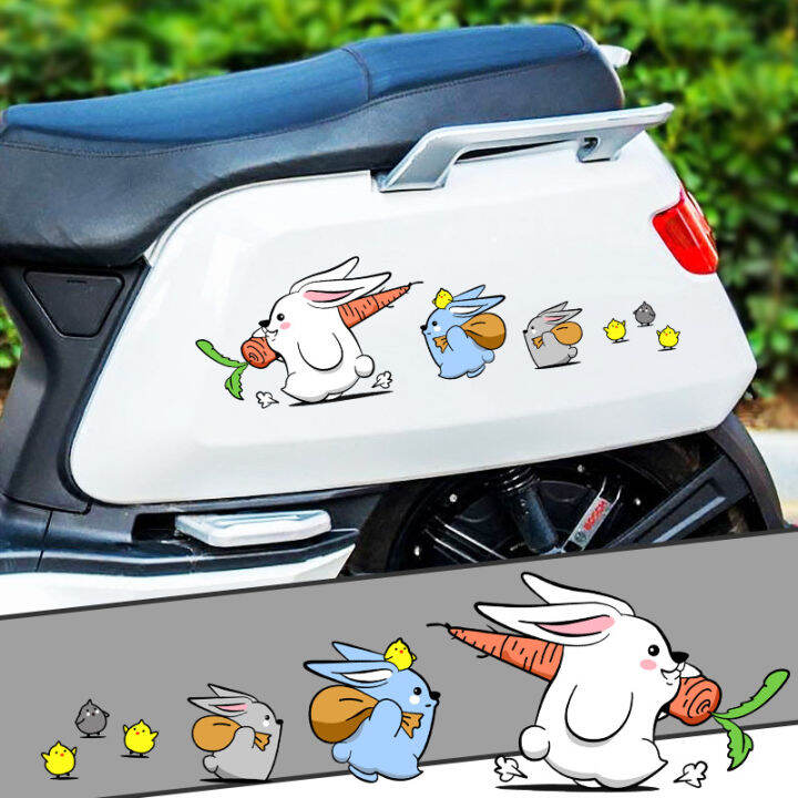 Cartoon Cute Rabbit Car Stickers Body Scratches Cover Stickers