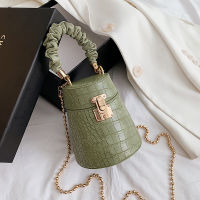 Crocodile Pattern Small Bucket Bag Crossbody Bags for Women  Fashion Purses and Handbags Luxury Female Designer Bag Brand