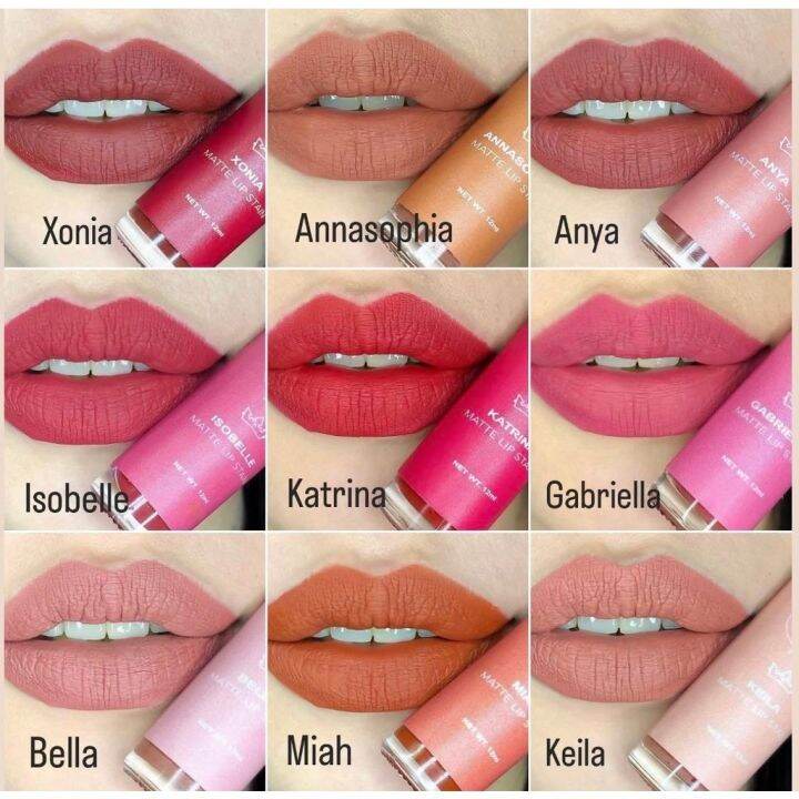 TPS The Premium Stain MATTE LIPSTAIN GEL TINT WITH FINISH XONIA ANYA