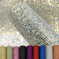 HUAKUN 10 สีงานฝีมือทำด้วยมือ Glitter อุปกรณ์เสริม DIY หนังผ้าเงาเลื่อมแผ่นหนัง PU วัสดุเย็บปะติดปะต่อกัน