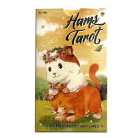 78 Cards Little Hamster Tattoo Tarot Card Game Friends Party Divination Fate Board Game Funny Family Entertainment Table Game refined