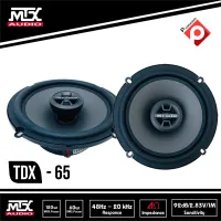 MTX TDX65 ลำโพงรถยนต์ 6.5 นิ้วแกนร่วม 2ทาง เสียงดี เบสแน่น กำลังเสียง120 Watt (ราคาต่อคู่) เป็นลําโพงรถยนต์ 6.5 นิ้วที่ เสียงดี เบสดีไม่กินวัตต์