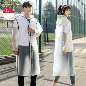 Mens clear deals rain coat