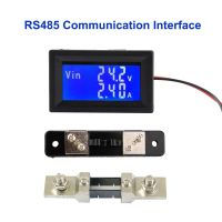 【hot】㍿✑  Voltímetro de display digital amperímetro exibição dupla termômetro atual painel RS485 interface com desviador DC0-100V 5-30V 20A 50A 100A