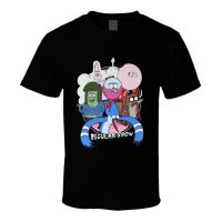 Cartoon network Regular Show mens 100% cotton round neck short -sleeved T-shirt