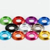 100pcs M2 M2.5 M3 m4 m5 m6 m8 colourful Aluminum button head washer for button head screw