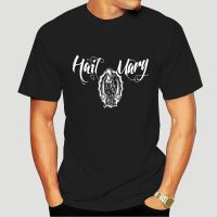 Virgin Mary เสื้อยืดลําลองแฟชั่นสําหรับ Unisex แขนสั้นพิมพ์ลาย Hail Mary 2pac Thug Gangster Mexican Art Latino Cool Pride-3520A  H43X