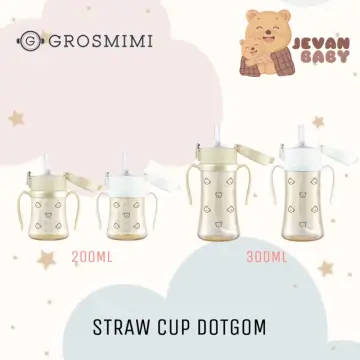 Jual GROSMIMI PPSU DOTGOM Weighted Straw Cup (300ml)