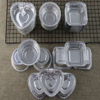 [COD] Oval Baked Baking BBQ Heart-shaped Aluminum Foil Tin Shrimp