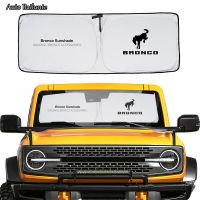 ™✙☏ Car Windshield Sunshades Logo Window Visor For Ford Bronco 2020 2021 2022 2023 2-Door 4-Door Auto Accessories