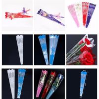 【YF】☍  100pcs/lot Transparent Colorful Cellophane Bouquet Accessories