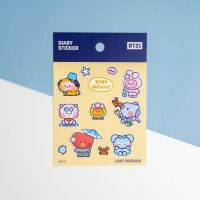 SEOULR | BT21 DIARY STICKER MININI UNDER THE SUMMER SKY สติกเกอร์แบบลอกออกได้ (สินค้าลิขสิทธิ์แท้)