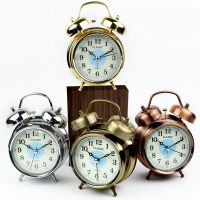 นาฬิกาปลุก สไตล์วินเทจมีไฟหน้าจอ (คละสี) TWIN BELL&amp; ALARM CLOCK 2030 รุ่น Clock-2030-04a-Song