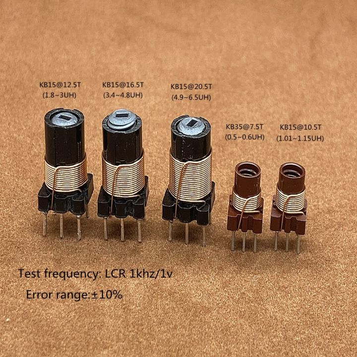 five-high-frequency-radio-plastic-skeleton-coils-adjustable-core-inductors