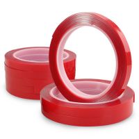 1 Roll 3m Strong Acrylic Adhesive PET Tape Red Film Clear Double Side Tape No Trace For Phone Tablet LCD Screen Glass Adhesives  Tape