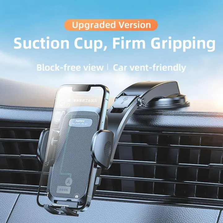 REMAX Waterfall Suction Cup Car Holder Can Rotate 360° To Stabilize ...