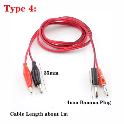 ；【‘； Alligator Cilps To USB Plug Test Cable Lead Jumper Wire Male Female Jack Dual Probe Crocodile Clip Electric DIY Power Supply