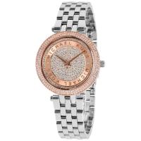 นาฬิกาผู้หญิง MICHAEL KORS Mini Darci Crystal Pave Dial Two Tone Ladies Watch MK3446