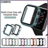 CUWRYG บางเฉียบ นุ่ม ฝาครอบเต็ม iWatch 38mm 40mm4 2mm 44mm เคสป้องกัน ตัวป้องกันหน้าจอ สำหรับ Apple Watch Case