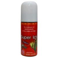 Super Ich ผลิตภัณฑ์สำหรับป้องกันและรักษาโรคจุดขาว เชื้อรา ครีบห่อ 100 ml.