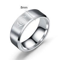 Stainless steel Cincin Naruto ring Classic Anime jewelry ring of omnipotence Cincin Wanita dan Lelaki, Cincin perkahwinan Cosplay Accessories Uzumaki Sasuke Itachi Kakashi Ninja