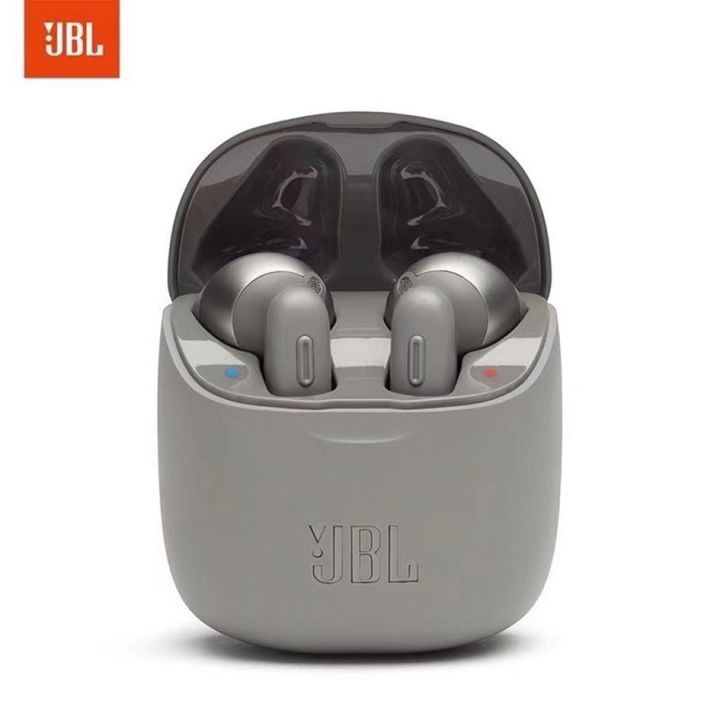 หูฟังjbl-tune-t220-tws-หูฟังบลูทูธ-v5-0-หูฟังไร้สายหูฟังชนิดใส่ในหูพร้อมไมโครโฟนสเตอริโอและกล่องชาร์จ