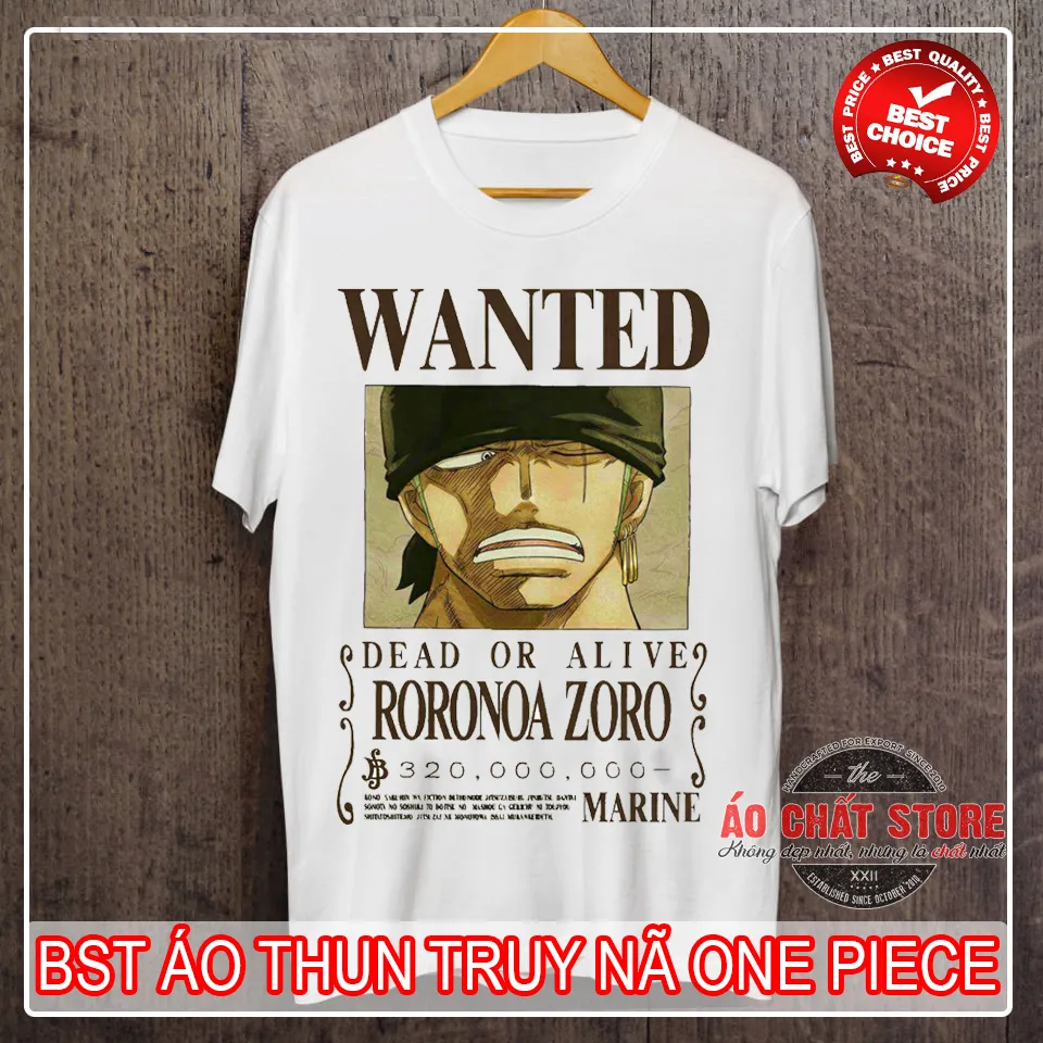 HCM]ÁO THUN LỆNH TRUY NÃ ONE PIECE CỰC ĐẸP ÁO PHÔNG HẢI TẶC WANTED ...