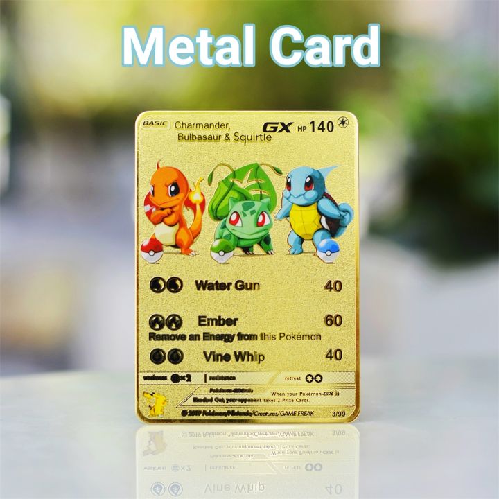 Spanish Hard Iron Pokemon Cards Gx Charizard Gold Metal Cards Spanish Metal  Pokemon Cards Game Collection - Game Collection Cards - AliExpress