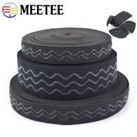 卐✼✠ 2/5/10M Black White Elastic Band 1-5cm Silicone Non-slip Rubber Ribbon Underwear Skirt Sport Clothes Wrister DIY Sewing Material