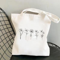 QianXing Shop Stylish and Personalized Printing Canvas Tote Bag for Women Students Shoulder Bag for Shopping