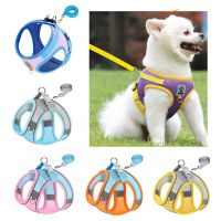 【FCL】❒♙ Harness With Leash Reflective Dog Breathable Adjustable Chest Small Medium Dogs Chihuahua