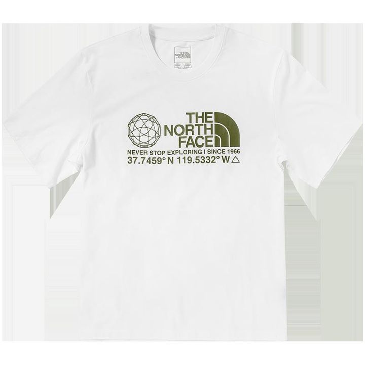 thenorthface-north-เสื้อยืดแขนสั้นสไตล์คู่รัก-outdoor-breathable-new