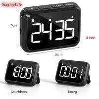 LED Digital Kitchen Timer For Cooking Shower Study Stopwatch Square USB Rechargeable Alarm Clock Count Up Countdown Alarm Clock