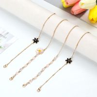 ROSE Fashion Eyewear Neck Strap Beaded Sunglasses Lanyard Glasses Chain Women Anti-Lost Necklace Retainer Eyeglasses Cord Holder