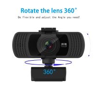 ZZOOI 2K 1080P  Hd 60fps Webcam with Microphone  for Desktop Laptop Computer Meeting Streaming Web Camera Usb Plug