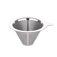 Hand-brewed Coffee Funnel Filter Coffee Utensil Filter Household Free of Filter Paper Drip Stainless Steel